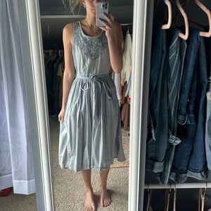 Wrap midi dress